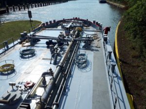 Der Rhein-Herne-Kanal bei Gelsenkirchen im September 2020