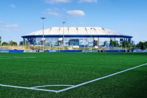 Schalke 04 ist aufgestiegen. Feier an der Veltins Arena im Mail 2022