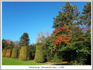 Schloss Berge in Gelsenkirchen Buer im November 2020