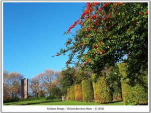 Schloss Berge in Gelsenkirchen Buer im November 2020