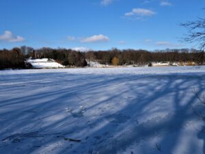 Winter im Schloss Berge in Gelsenkirchen Buer im Februar 2021