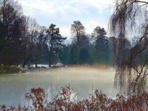 Winter im Schloss Berge in Gelsenkirchen Buer im Februar 2021