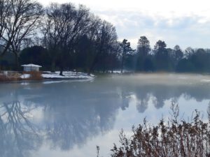 Winter im Schloss Berge in Gelsenkirchen Buer im Februar 2021