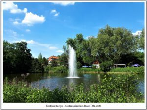 Schloss Berge in Gelsenkirchen Buer im Juli 2021