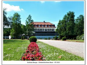 Schloss Berge in Gelsenkirchen Buer im Juli 2021