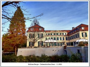 Schloss Berge in Gelsenkirchen Buer im November 2021