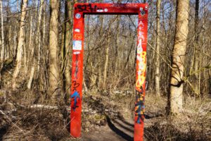 Die Halde Rheinelbe in Gelsenkirchen Ückendorf im März 2022