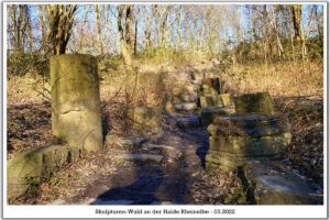 Die Halde Rheinelbe in Gelsenkirchen Ückendorf im März 2022