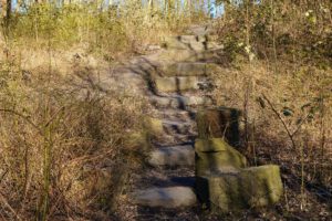 Die Halde Rheinelbe in Gelsenkirchen Ückendorf im März 2022