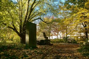 Skulpturen-Wald Halde Rheinelbe in Gelsenkirchen im Oktober 2021