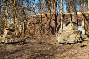 Die Halde Rheinelbe in Gelsenkirchen Ückendorf im März 2022