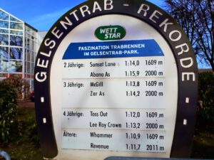 Trabrennbahn Gelsenkirchen Feldmark im März 2022