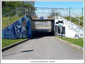 Die Veltins Arena - Die Heimat von Schalke 04 im April 2020