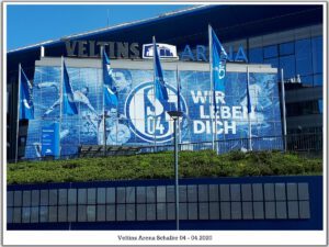 Die Veltins Arena - Die Heimat von Schalke 04 im April 2020