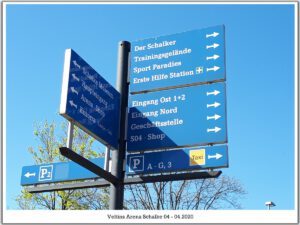 Die Veltins Arena - Die Heimat von Schalke 04 im April 2020