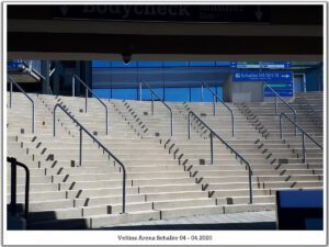 Die Veltins Arena - Die Heimat von Schalke 04 im April 2020
