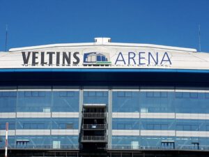 Die Veltins Arena - Die Heimat von Schalke 04 im April 2020