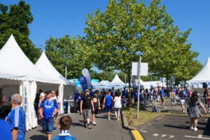 Die Veltins Arena - Die Heimat von Schalke 04 im Juli 2022