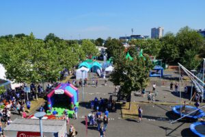 Die Veltins Arena - Die Heimat von Schalke 04 im Juli 2022