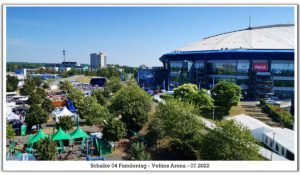 Die Veltins Arena - Die Heimat von Schalke 04 im Juli 2022