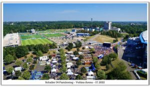 Die Veltins Arena - Die Heimat von Schalke 04 im Juli 2022