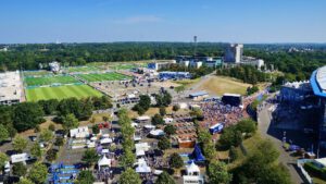 Die Veltins Arena - Die Heimat von Schalke 04 im Juli 2022