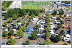 Die Veltins Arena - Die Heimat von Schalke 04 im Juli 2022