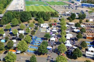 Die Veltins Arena - Die Heimat von Schalke 04 im Juli 2022