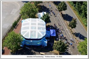 Die Veltins Arena - Die Heimat von Schalke 04 im Juli 2022