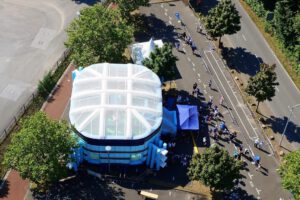 Die Veltins Arena - Die Heimat von Schalke 04 im Juli 2022