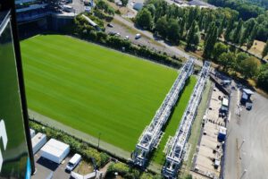 Die Veltins Arena - Die Heimat von Schalke 04 im Juli 2022