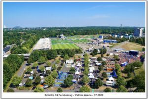 Die Veltins Arena - Die Heimat von Schalke 04 im Juli 2022