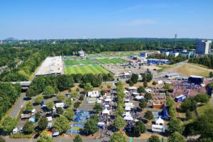 Die Veltins Arena - Die Heimat von Schalke 04 im Juli 2022