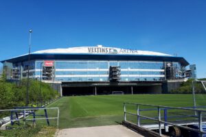 Die Veltins Arena - Die Heimat von Schalke 04 im April 2020