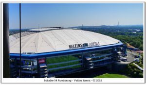 Die Veltins Arena - Die Heimat von Schalke 04 im Juli 2022