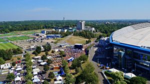 Die Veltins Arena - Die Heimat von Schalke 04 im Juli 2022