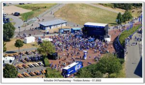 Die Veltins Arena - Die Heimat von Schalke 04 im Juli 2022