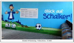 Die Veltins Arena - Die Heimat von Schalke 04 im Juli 2022