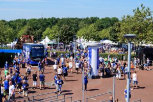 Die Veltins Arena - Die Heimat von Schalke 04 im Juli 2022