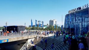 Die Veltins Arena - Die Heimat von Schalke 04 im Juli 2022