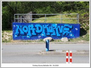 Die Veltins Arena - Die Heimat von Schalke 04 im April 2020