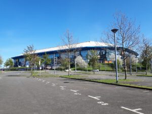 Die Veltins Arena - Die Heimat von Schalke 04 im April 2020