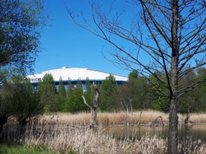 Die Veltins Arena - Die Heimat von Schalke 04 im April 2020