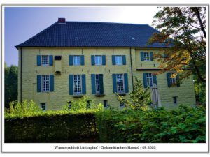 Wasserschloss Lüttinghof in Gelsenkirchen Hassel im September 2020