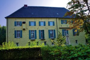 Wasserschloss Lüttinghof in Gelsenkirchen Hassel im September 2020
