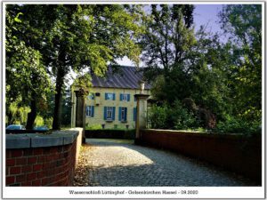 Wasserschloss Lüttinghof in Gelsenkirchen Hassel im September 2020
