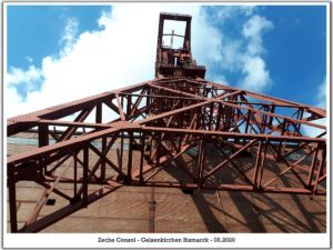 Die Zeche Consolidation in Gelsenkirchen Bismarck im August 2020