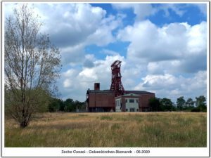 Die Zeche Consolidation in Gelsenkirchen Bismarck im August 2020