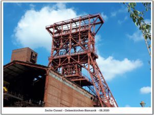 Die Zeche Consolidation in Gelsenkirchen Bismarck im August 2020
