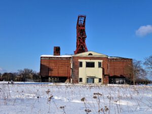 Winterbilder der Zeche Consolidation in Gelsenkirchen Bismarck im Februar 2021
